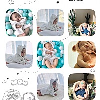 今天100天啦，上午去拍了百岁照，可惜状态不好，一直不笑😂无语了～