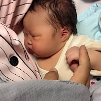 3月26日剖腹产九斤女宝 我的小宝贝 超级可爱