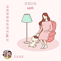 小猪猪一醒就要吃，吃饱了就睡，有时吃饱就两眼看着也不哭，好乖哦，麻麻愿你健康快乐成长！