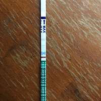 姐妹们帮我看看大卫早孕试纸，谢谢啦 还有5天左右来大姨妈，这样是不是没有怀呢？还是说再等等？