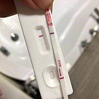 又验了一根，还是灰印，怕是有机会抓住猪宝宝的尾巴～好激动，应该不会是炸糊吧～