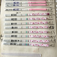 软件排卵期已过，末次月经3月21日，排卵试纸是这个，3号白带拉丝，搞不懂这是排还是没排