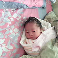 报喜了 剖腹产小公主一枚、7斤、孕期能吃能喝能跑 朋友们都说是男宝、整个孕期很轻松,结果是小公主...