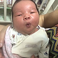今天第92天了.孩子变化好大.刚生的时候真是太丑了！ g