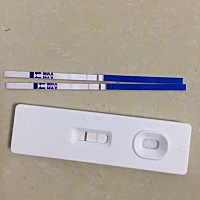 请大家帮我看看，这是啥意思。测几次都是这个，隐隐约约的。