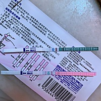 月经晚了三天，一直有姨妈要来的痛感，早上测试是这样，大家帮忙看下什么情况 a