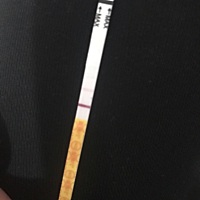 三月九号来的例假，3/22同房一次，3/25号同房一次，3/28同房一次3/30号同房一次，今天4月10号，早上测的...