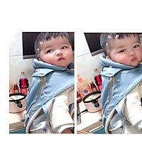 我的贴心小棉袄 肯定是心疼我一个人带她 所以在我做家务的时候不哭不闹 一个人躺在自己的小床上啃自己的...