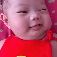 大儿子三个月……