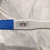 这是怀孕了还是没有怀孕。一深一浅。浅的我都不敢相信