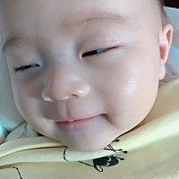 小可爱快2个月了，越来越多的笑容，觉得再累也值得了