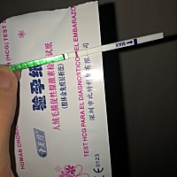 月经推迟第一天，测出这个样子。到底是啥情况，有还是没有啊？望前辈指教