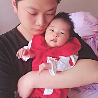 3.15出生的小姑娘，今天满月啦😄