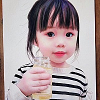 画了个小朋友，太可爱了吧，好好看 t