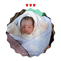 宝宝出生第二天。 一切辛苦都是值得的，就是我现在胎盘排不干净，肚子还是有些大，哈哈，在排不出来，就...