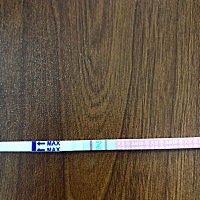 今天上午10点50测出强阳，2点的时候测出阳，5点的时候转弱了一点点。昨晚11点多同了房，什么时候再安排...