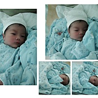 报个喜：2019年4月18日下午3点25分，顺出来美男纸一枚，差点要了老命！3730克啊～大眼大长腿欧巴[可怜][...