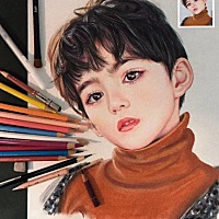 给你帅气可爱的宝宝画一张画吧，