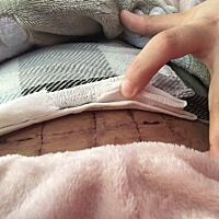 不知道什么时候能穿收腹带，身上的这个收腹带都变形没松紧了，快快好起来吧，这样我就能好好的照顾...