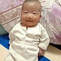 82天了笑的小嘴儿都歪了