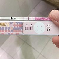 这几天测了金秀儿早孕白板，排卵试纸也是弱阳，也没抱很大希望，但心理总感觉这个月会中奖了，乳房胀痛...