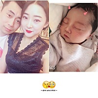 今天宝宝出生第四天啦小公主一枚，都说跟我一个样子，思维检查的时候像爸爸出生像妈妈❤️