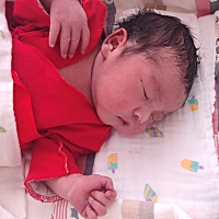 孕39+1周、剖腹产小王子一枚