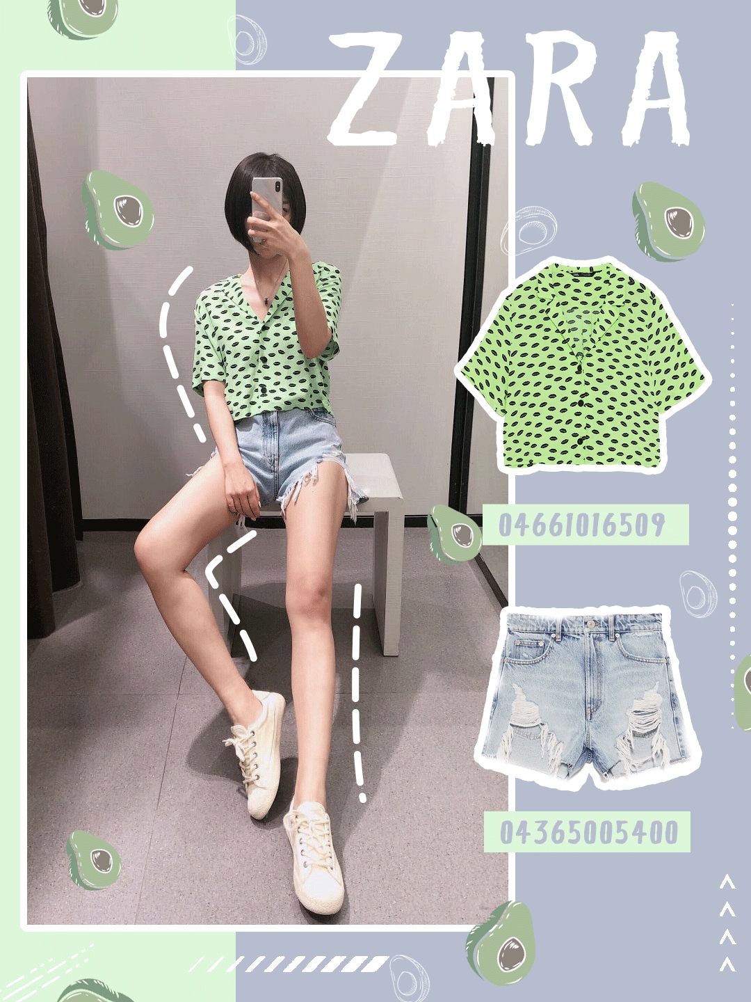 LOOK2：度假没有印花裙怎么行，这件版型对梨型身材很友好哦，A字裙摆能够遮挡大腿和臀部的肉肉。