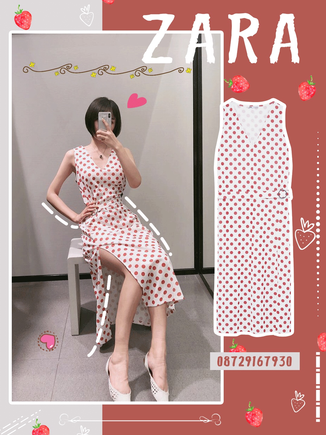 LOOK8：内搭是棉麻材质的连衣裙，比较简约气质的款，外套我搭配了印花的小西装，今天也是努力靠近时髦精的一天~