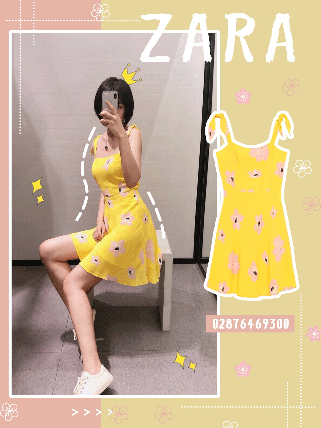 LOOK5：粉色印花丝质衬衫搭配白裤子，清爽又时髦，是很适合出游的一套了。