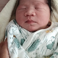 预产期推后三天才出来，儿女双全了……