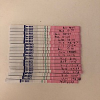 4.3号月经，15号下午六点排卵（14晚、15晚、16早晚，17早安排），为什么安排这么多次呢，因为上个月没怀...