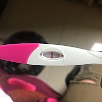 刚刚验了，只有一杆 可是都推迟5天了  好着急啊