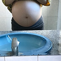 六个月的肚子会不会太大了😘😘