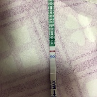 21号排卵，28号还是白板，今天浅浅的一条这个算成功了吗？