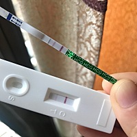 姨妈推迟的第二天，验了三天都是这样，是有了吗？