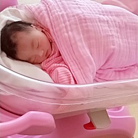 昨天5月5号我的小棉袄小猪宝见啦，体重7斤，身高50cm，白白静静，粑粑麻麻很喜欢你哦。想要小棉袄的...