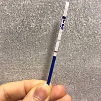 这样算有了吗？ 昨晚和今天早上各测了一次