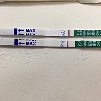 今天刚到月经时间，测了一下试试，大家帮忙看看有水印吗？我测了两次都感觉有，老公非说我的心里作用，...