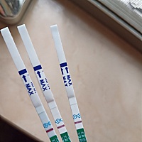 同房后第12天还没测出来两条扛，不懂是不是没怀。大姨妈也还没来报道