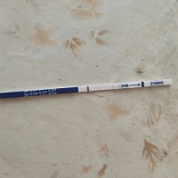 末次月经4.15号，今天测了一下。本来很激动，但好怕失望