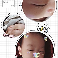 敲级羡慕的长睫毛哦～ 还好不像麻麻我的～哈哈哈😄