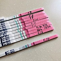 排卵日之后一直这样，今天是安全期第三天，排卵试纸还是两道杠，有希望吗？