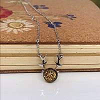 用宝宝头发做的项链，好看吗。？😄