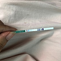 今天早上测的，是不是怀孕了啊，有经验的小伙伴帮我看看啊