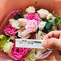 排卵期5号或者6号，今天第13、14天的样子，早上测出粉印，请问下午可以去医院验血吗？查得出来吗？