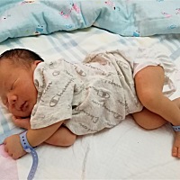 终于卸货啦，早晨5点感觉规矩宫缩并越来越疼，起床去医院，6点到医院已开两指，9点24分顺产轻微撕裂，缝...