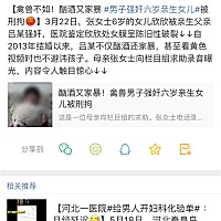 今天看到一则这样的新闻，实在是太愤怒了！！！ 这种人真的不配为人夫，为人父。小姑娘才6岁，可想...