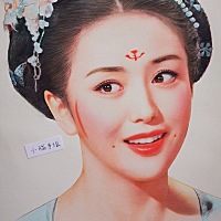 美丽不可方物，看得出来我画的是谁吗