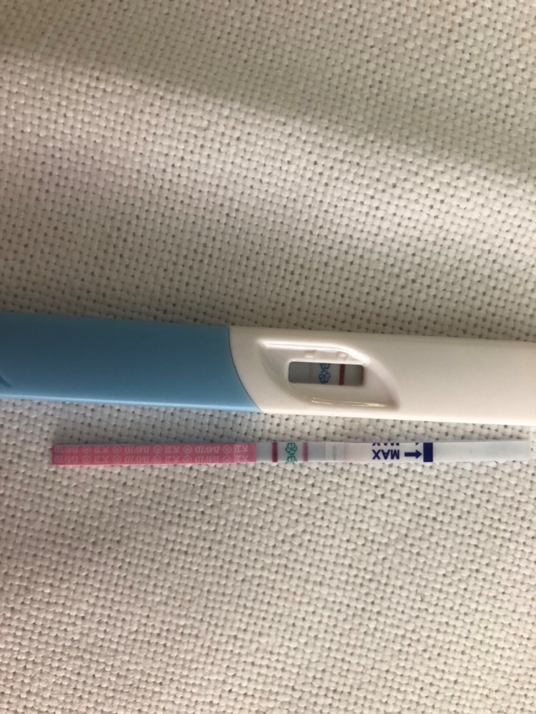 末次月经4月30日，今天早上测的，这是有了么